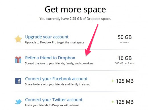 dropbox referral