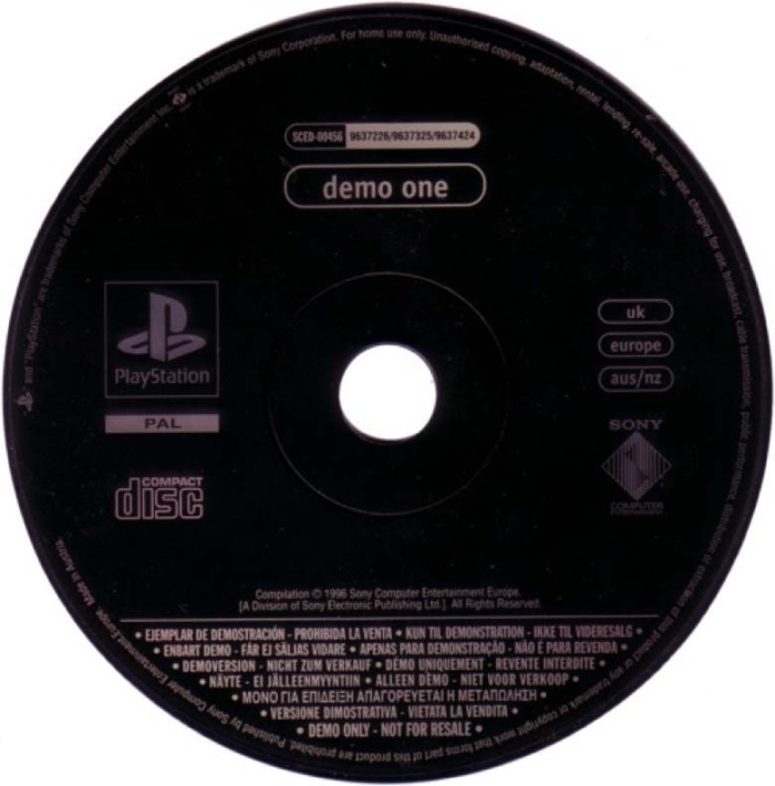 disco demo do PlayStation original